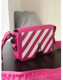 OFF WHITE BINDER CLIP BAG FUCHSIA WHITE