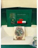 ROLEX DAY-DATE 40 18K 750 ROSE GOLD REF 228235 AVOCADO GREEN DIAL 40MM AUTOMATIC WATCH