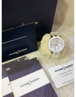 ULYSSE NARDIN EXECUTIVE DUAL TIME LADY REF 243-10 MOTHER OF PEARL DIAL 4MM AUTOMATIC WATCH