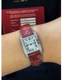 CARTIER TANK ANGLAISE DIAMOND 18K 750 WHITE GOLD REF WT100015 WHITE ROMAN NUMBERALS DIAL 22.7MM X 30.2MM QUARTZ WATCH