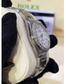 ROLEX DATEJUST 31 REF 68240 WHITE ROMAN NUMBERALS DIAL WITH DIAMONDS BEZEL 31MM AUTOMATIC WATCH