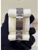 ROLEX DATEJUST 31 REF 68240 WHITE ROMAN NUMBERALS DIAL WITH DIAMONDS BEZEL 31MM AUTOMATIC WATCH