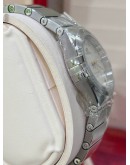 OMEGA CONSTELLATION MANHATTAN REF 131.10.28.60.52.001 SILVER DIAMONDS DIAL 28MM QUARTZ WATCH