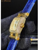 AP AUDEMARS PIGUET DEVA 18K 750 YELLOW GOLD FACTORY DIAMONDS REF 67421BA MOTHER OF PEARL DIAL 25MM QUARTZ WATCH