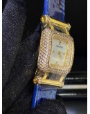 AP AUDEMARS PIGUET DEVA 18K 750 YELLOW GOLD FACTORY DIAMONDS REF 67421BA MOTHER OF PEARL DIAL 25MM QUARTZ WATCH