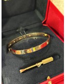 CARTIER LOVE BRACELET MEDIUM MODEL IN 18K 750 ROSE GOLD WITH 4 DIAMONDS