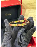 CARTIER LOVE BRACELET MEDIUM MODEL IN 18K 750 ROSE GOLD WITH 4 DIAMONDS