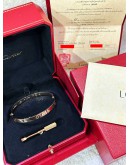 CARTIER LOVE BRACELET MEDIUM MODEL IN 18K 750 ROSE GOLD WITH 4 DIAMONDS