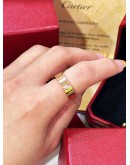 CARTIER LOVE RING CLASSIC MODEL IN 18K 750 ROSE GOLD WITH 3 DIAMONDS