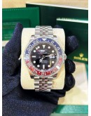 ROLEX GMT-MASTER II PEPSI JUBILEE REF 126710 BLACK DIAL 40MM AUTOMATIC WATCH