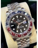 ROLEX GMT-MASTER II PEPSI JUBILEE REF 126710 BLACK DIAL 40MM AUTOMATIC WATCH