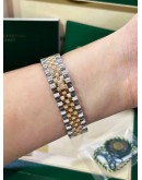 ROLEX DATEJUST 31 18K 750 YELLOW GOLD JUBILEE FACTORY DIAMOND REF 178383 MOTHER OF PEARL DIAMONDS DIAL 31MM AUTOMATIC WATCH