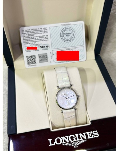 LONGINES LA GRANDE CLASSIQUE REF L4.209.4.05.2 MOTHWR OF PEARL DIAL 24MM QUARTZ WATCH