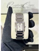 PATEK PHILIPPE TWENTY 4 DIAMONDS REF 4910/10A-011 WHITE DIAL 25MM X 30MM QUARTZ WATCH