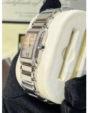 PATEK PHILIPPE TWENTY 4 DIAMONDS REF 4910/10A-011 WHITE DIAL 25MM X 30MM QUARTZ WATCH