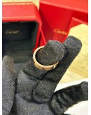 CARTIER LOVE RING CLASSIC MODEL IN 18K 750 ROSE GOLD WITH 3 DIAMONDS
