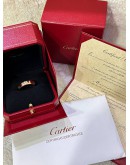CARTIER LOVE RING CLASSIC MODEL IN 18K 750 ROSE GOLD WITH 3 DIAMONDS