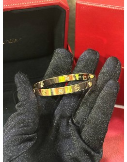 CARTIER LOVE BRACELET MEDIUM MODEL IN 18K 750 ROSE GOLD WITH 4 DIAMONDS