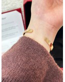 CARTIER LOVE CUFF BRACELET SIZE 18 IN 18K 750 ROSE GOLD  