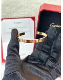 CARTIER LOVE CUFF BRACELET SIZE 18 IN 18K 750 ROSE GOLD  