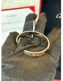 CARTIER LOVE CUFF BRACELET SIZE 18 IN 18K 750 ROSE GOLD  