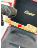 CARTIER LOVE CUFF BRACELET SIZE 18 IN 18K 750 ROSE GOLD  