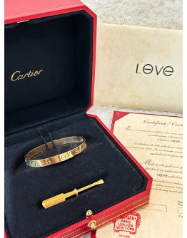 CARTIER LOVE BRACELET SIZE 15 IN 18K 750 YELLOW GOLD  