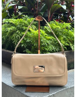 OROTON HANDLE SHOULDER HANDBAG IN LIGHT BROWN