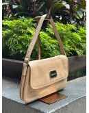 OROTON HANDLE SHOULDER HANDBAG IN LIGHT BROWN