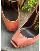 TOM FORD PEEP-TOE PLATFORM ANKLE WRAP PUMPS HEELS IN SATIN