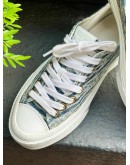 GIVENCHY 4G CITY LOW SNEAKERS IN BLUE JACQUARD DENIM