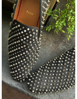 CHRISTIAN LOUBOUTIN DANDELION SPIKES LOAFERS