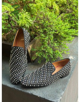 CHRISTIAN LOUBOUTIN DANDELION SPIKES LOAFERS