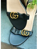 GUCCI INTERLOCKING G-LOGO LEATHER SANDALS