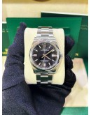 ROLEX OYSTER PERPETUAL 36 REF 126000 BLACK DIAL 36MM AUTOMATIC WATCH
