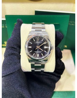 ROLEX OYSTER PERPETUAL 36 REF 126000 BLACK DIAL 36MM AUTOMATIC WATCH