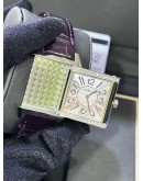 JAEGER LECOULTRE REVERSO SQUADRA LADY REF 234.8.47 SILVER DIAL 29MM X 42MM QUARTZ WATCH