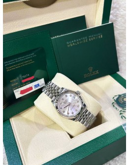 ROLEX DATEJUST 31 DIAMONDS JUBILEE REF 278274 SIKVER DIAMONDS DIAL 31MM AUTOMATIC WATCH