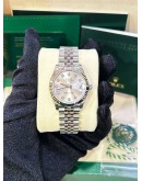 ROLEX DATEJUST 31 DIAMONDS JUBILEE REF 278274 SIKVER DIAMONDS DIAL 31MM AUTOMATIC WATCH