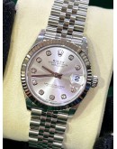 ROLEX DATEJUST 31 DIAMONDS JUBILEE REF 278274 SIKVER DIAMONDS DIAL 31MM AUTOMATIC WATCH
