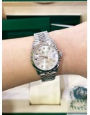ROLEX DATEJUST 31 DIAMONDS JUBILEE REF 278274 SIKVER DIAMONDS DIAL 31MM AUTOMATIC WATCH