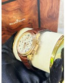 BLANCPAIN LÉMAN REVEIL GMT ALARM 18K 750 ROSE GOLD REF 2041-3642M-53B WHITE DIAL 40MM AUTOMATIC WATCH