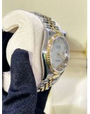 ROLEX DATEJUST 36 HALF 18K 750 YELLOW GOLD JUBILEE REF 16233 WHITE COMPUTER DIAL 36MM AUTOMATIC WATCH