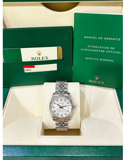 ROLEX DATEJUST 31 JUBILEE REF 178274 COMPUTER DIAMONDS DIAL 31MM AUTOMATIC WATCH
