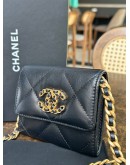 CHANEL 19 FLAP COIN PURSE WOC CHAIN BAG  