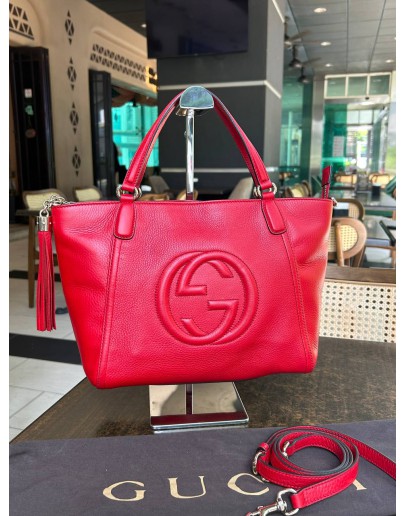 GUCCI SOHO HANDBAG IN RED