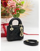 CHRISTIAN DIOR MICRO LADY DIOR GHW