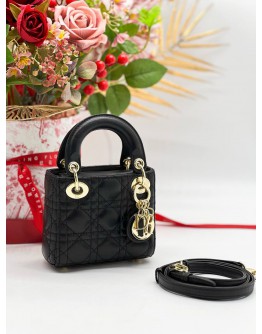 CHRISTIAN DIOR MICRO LADY DIOR GHW