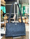 CHRISTIAN DIOR VINTAGE CANNAGE CANVAS TOTE SHOULDER BAG