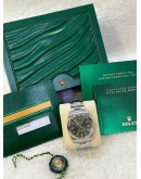 ROLEX AIR KING OYSTER PERPETUAL 34 REF 114200 OLIVE GREEN DIAL 34MM AUTOMATIC WATCH